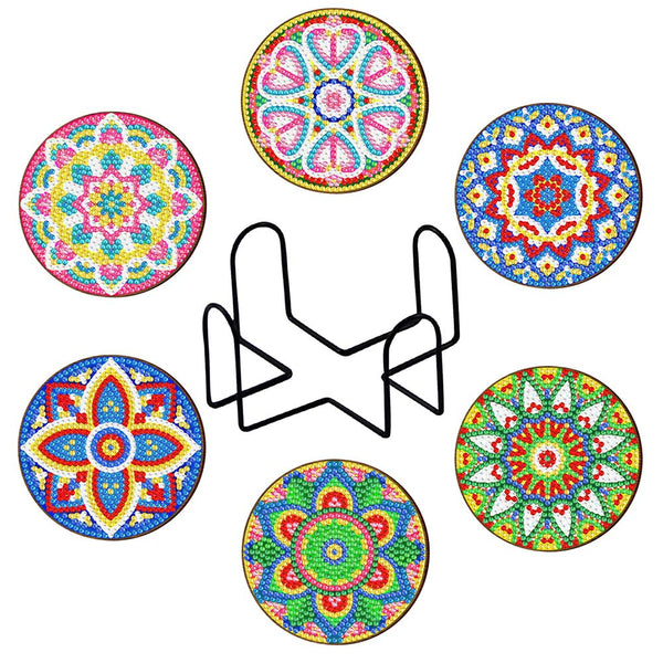 5D Diamond Painting Coaster Mandala design