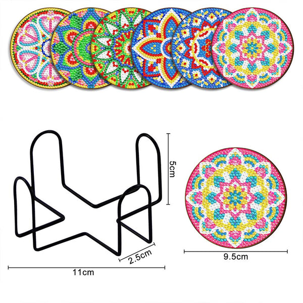 5D Diamond Painting Coaster Mandala design