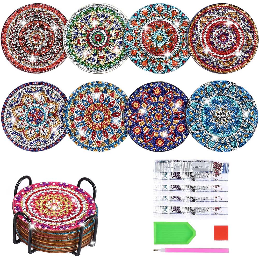 5D Diamond Art Coaster Mandala