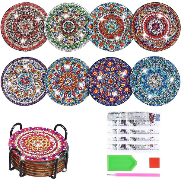 5D Diamond Art Coaster Mandala