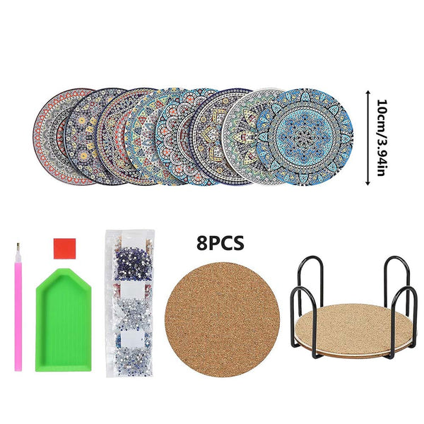 5D Diamond Art Coaster Mandala