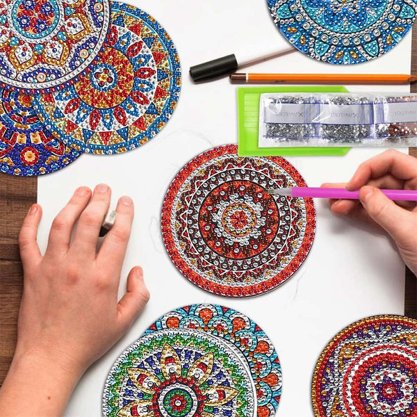 5D Diamond Art Coaster Mandala