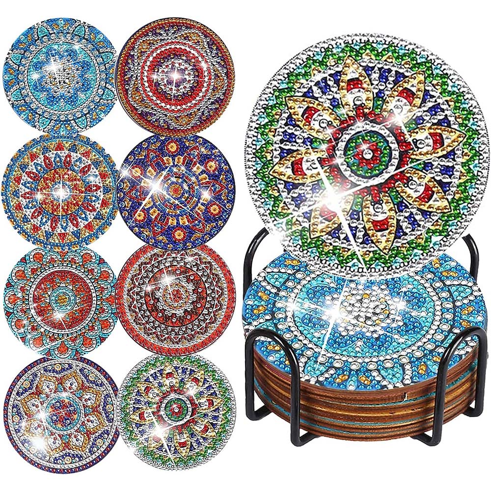 5D Diamond Art Coaster Mandala
