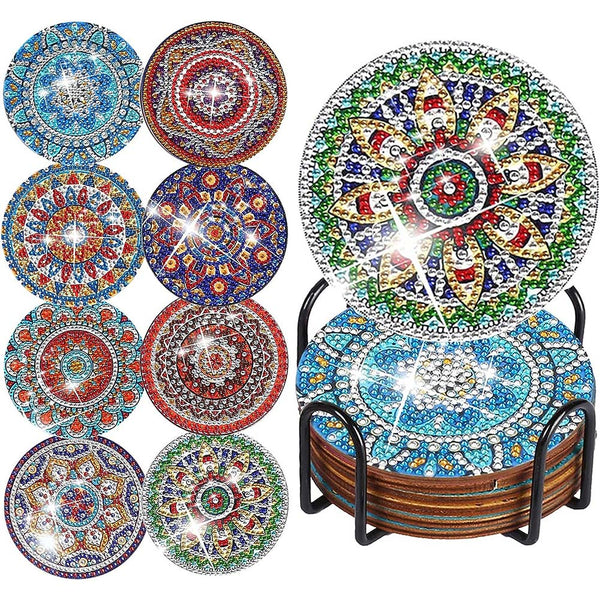 5D Diamond Art Coaster Mandala