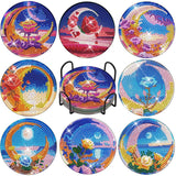 5D Diamond Painting Coaster Moon
