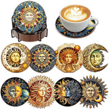 5D Diamond Painting Coaster with Moon