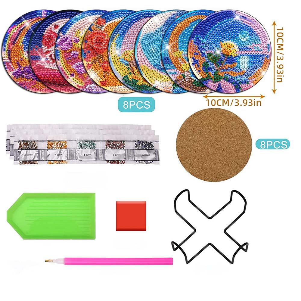 5D Diamond Painting Coaster Moon