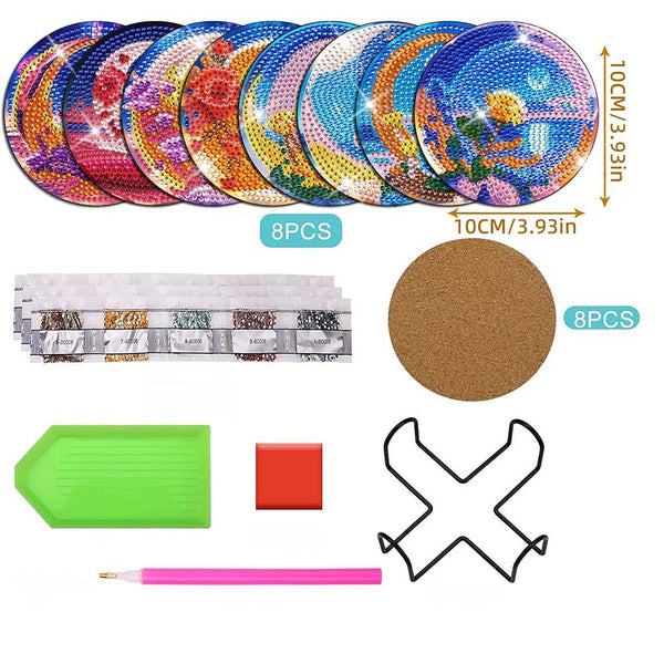 5D Diamond Painting Coaster Moon
