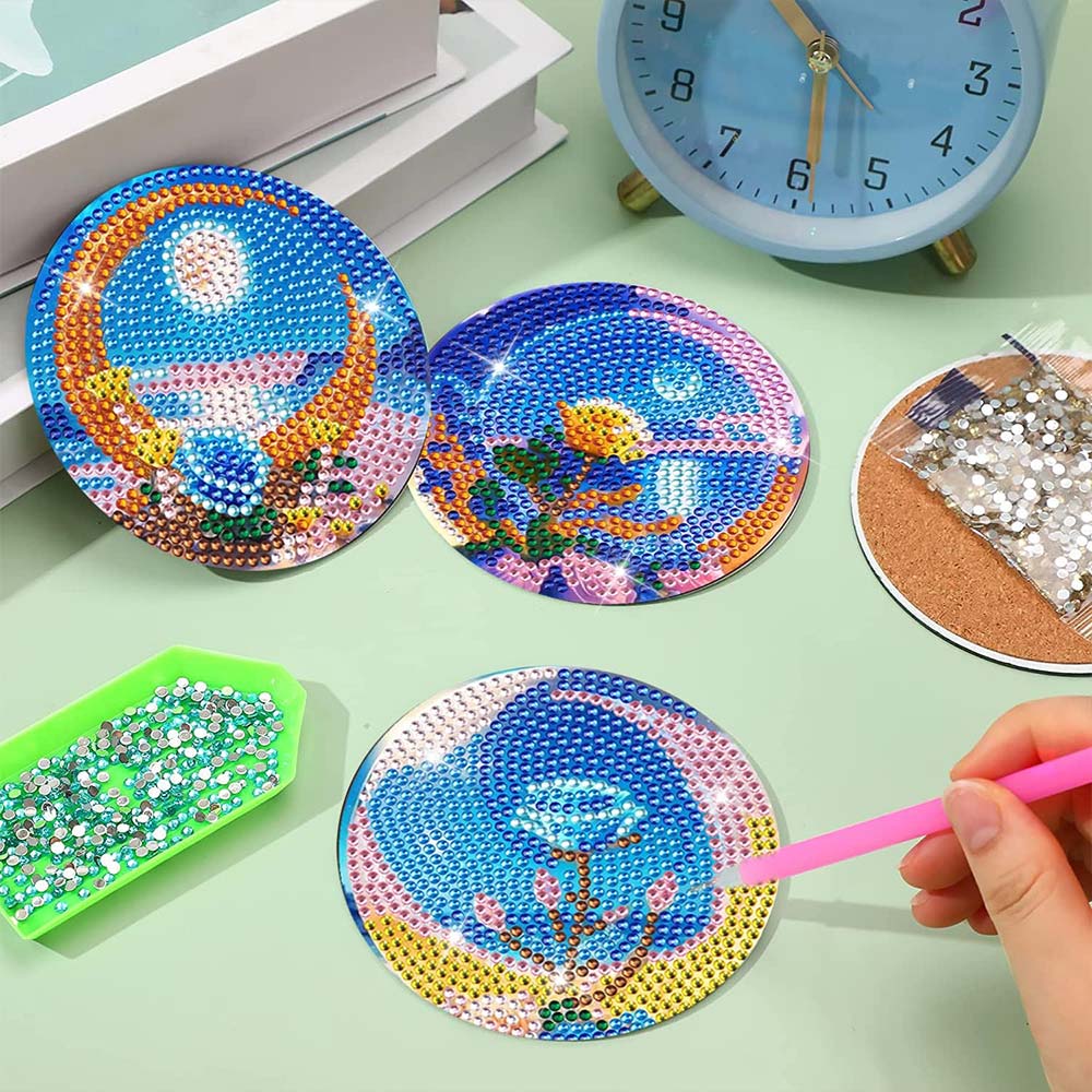 5D Diamond Painting Coaster Moon