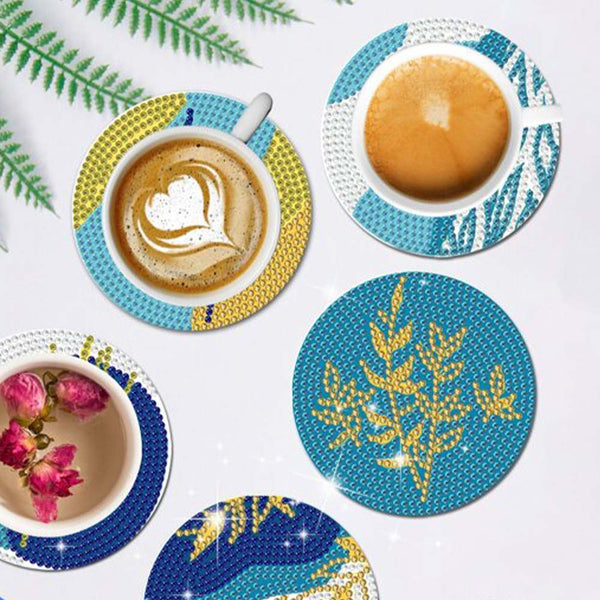 5D Diamond Painting Coaster Plants