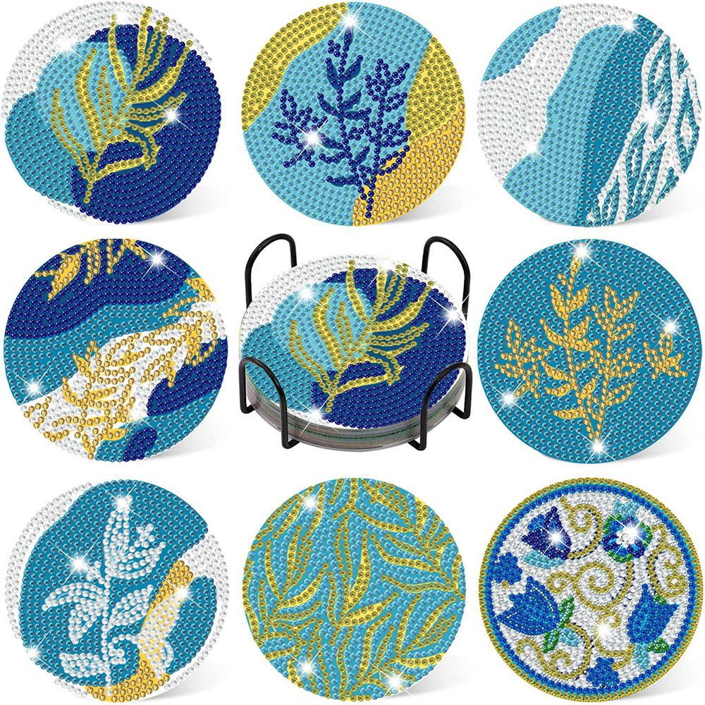 5D Diamond Painting Coaster Plants