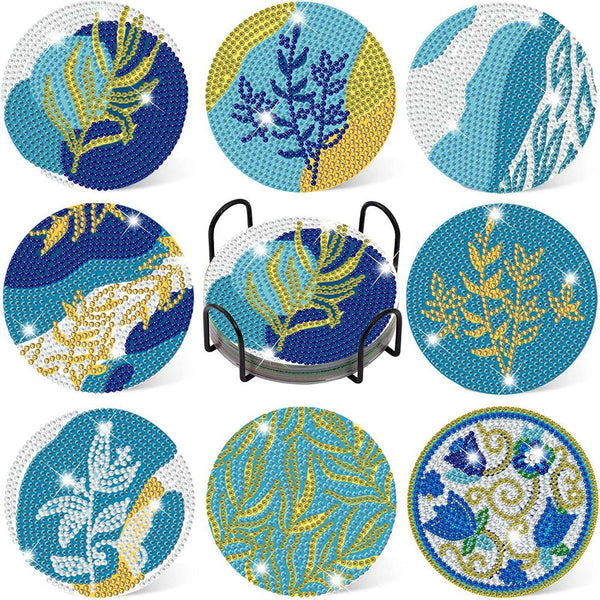 5D Diamond Painting Coaster Plants