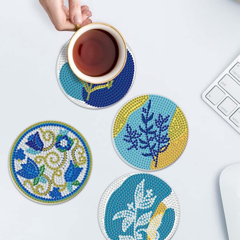 5D Diamond Painting Coaster Plants