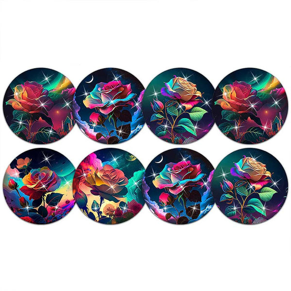 5D Diamond Painting Coaster Roses