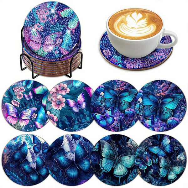 Diamond Painting Coaster Butterflies