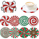 5D Diamond Painting Coaster with Spiral