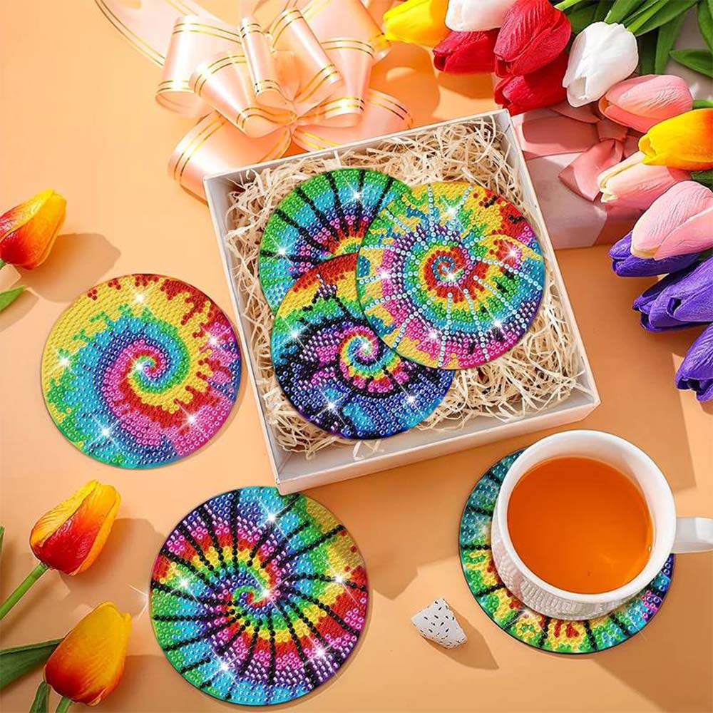 5D Diamond Painting Coaster Spiral