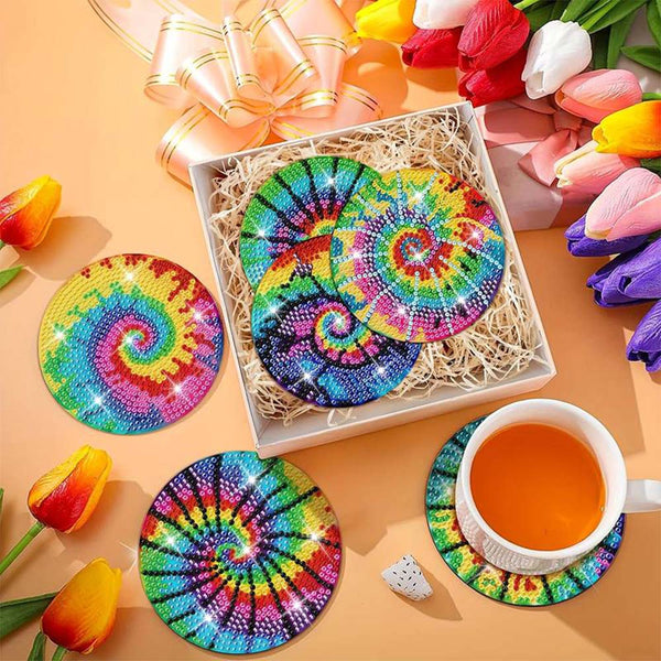 5D Diamond Painting Coaster Spiral