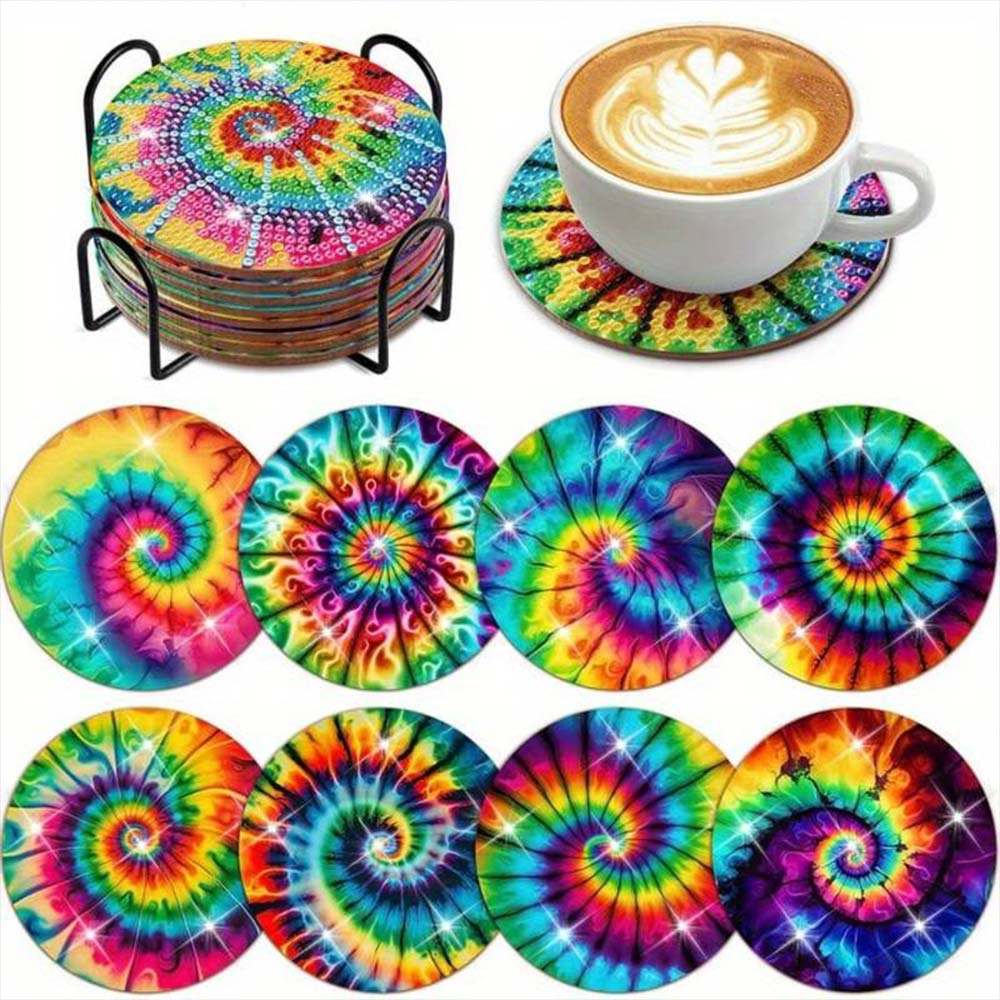 5D Diamond Painting Coaster Spiral