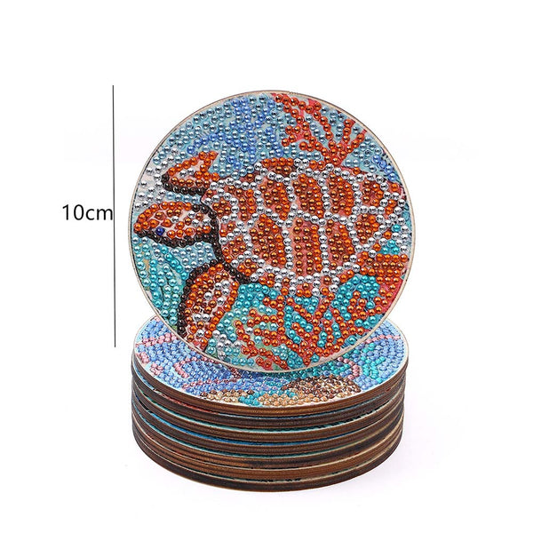 5D Diamond Painting Coaster Underwater Animals
