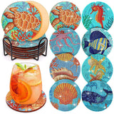 5D Diamond Painting Coaster Underwater Animals