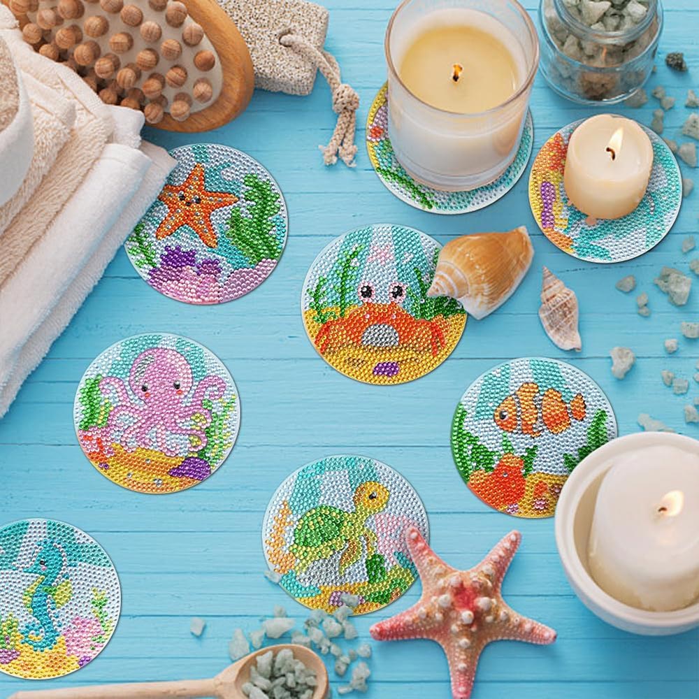 5D Diamond Painting Coaster with Underwater