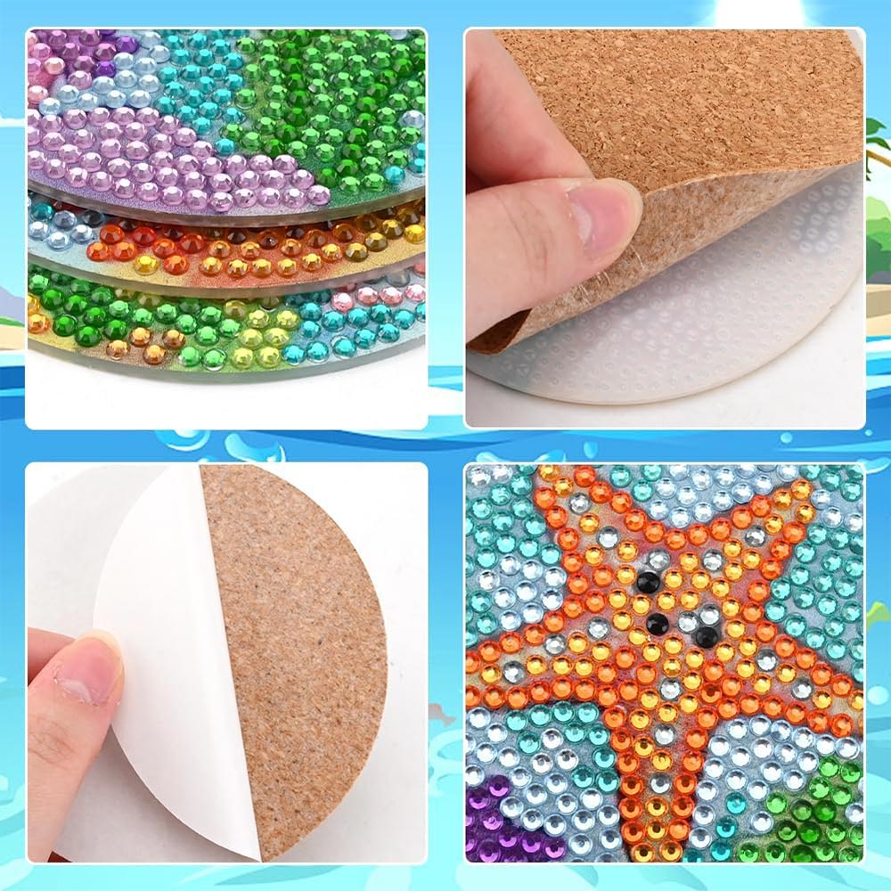 5D Diamond Painting Coaster with Underwater