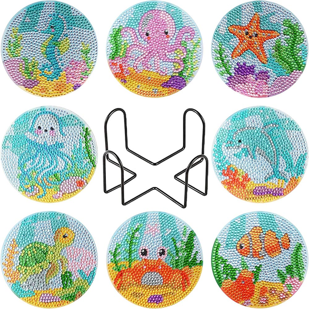 5D Diamond Painting Coaster with Underwater