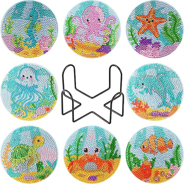 5D Diamond Painting Coaster with Underwater