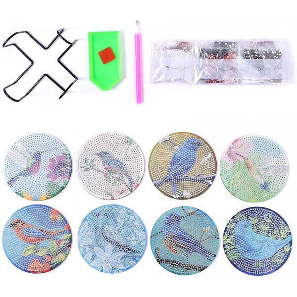 5D Diamond Painting Coaster Birds