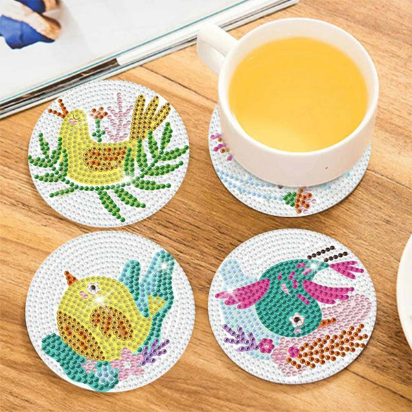 5D Diamond Painting Coaster with Birds