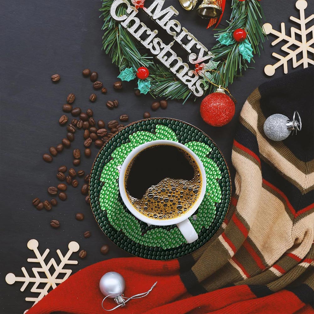 5D Diamond Painting Coaster Christmas theme