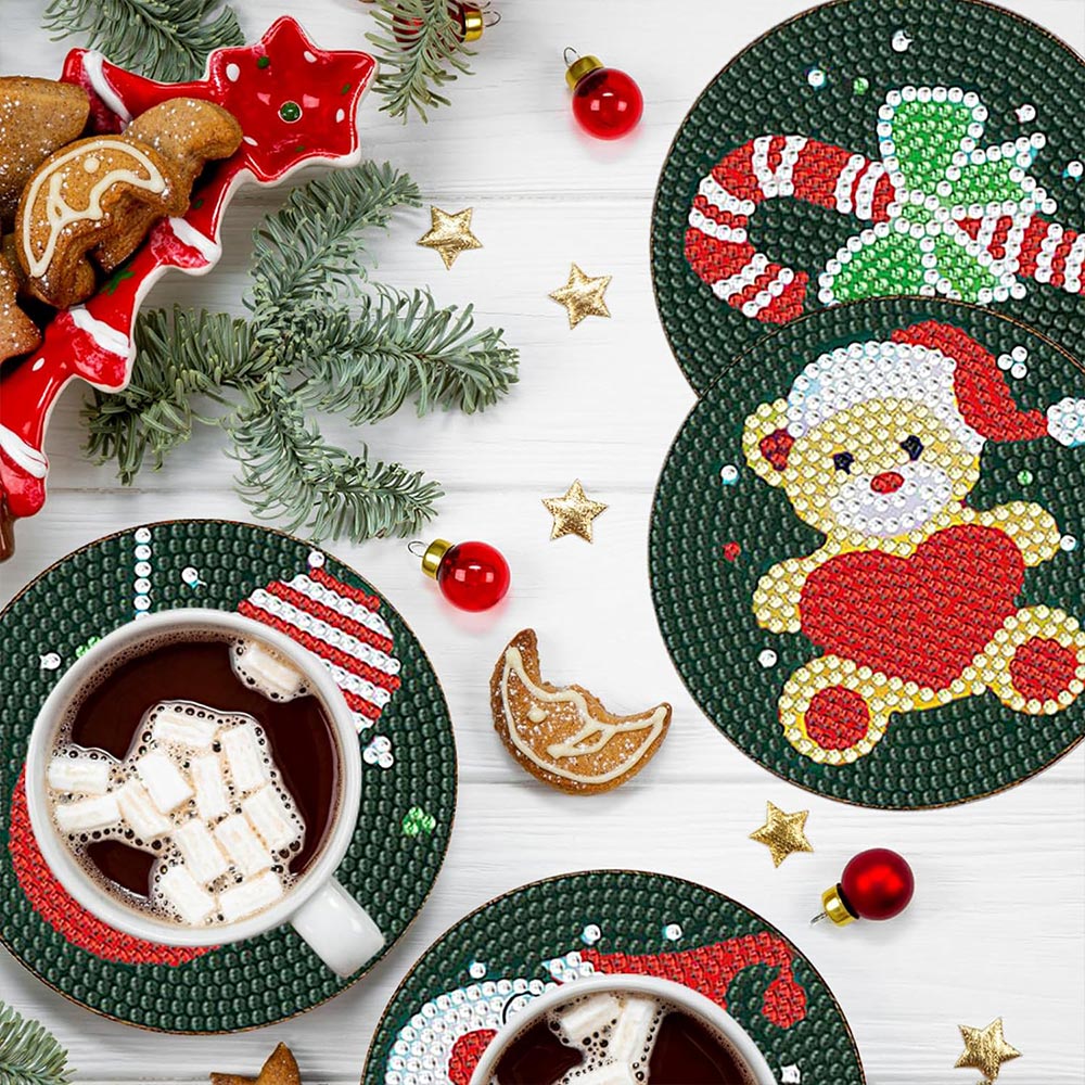 5D Diamond Painting Coaster Christmas theme