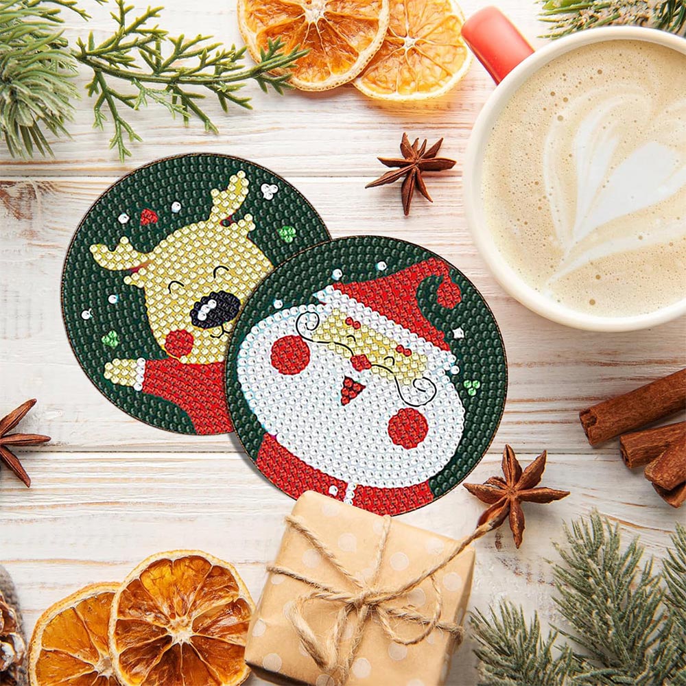 5D Diamond Painting Coaster Christmas theme
