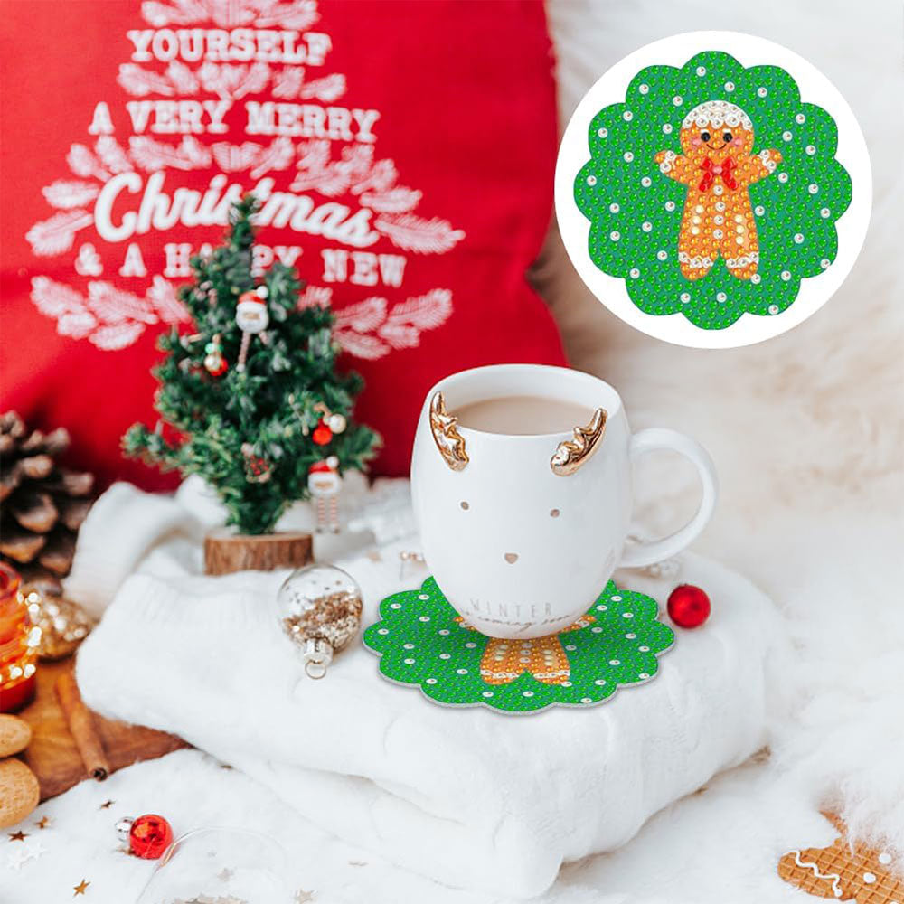 5D Diamond Painting Coaster with Christmas