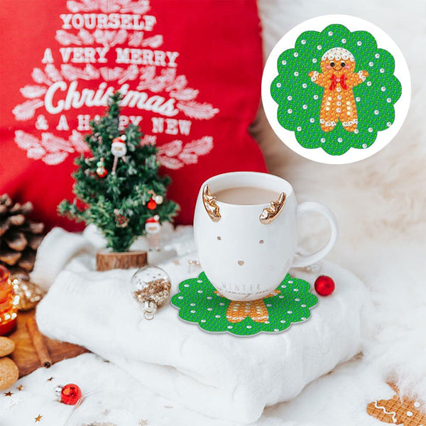 5D Diamond Painting Coaster with Christmas