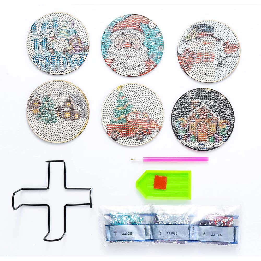 5D Diamond Art Coaster Christmas