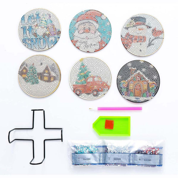 5D Diamond Art Coaster Christmas