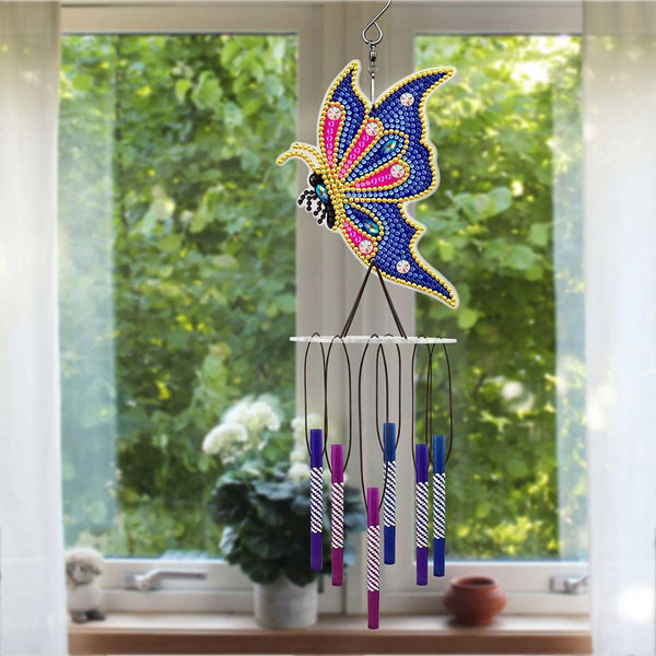 5D Diamond Painting Wind Chime Butterfly design