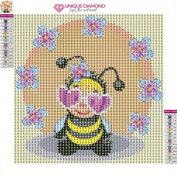 5D Children's Diamond Painting Bee with Picture Frame