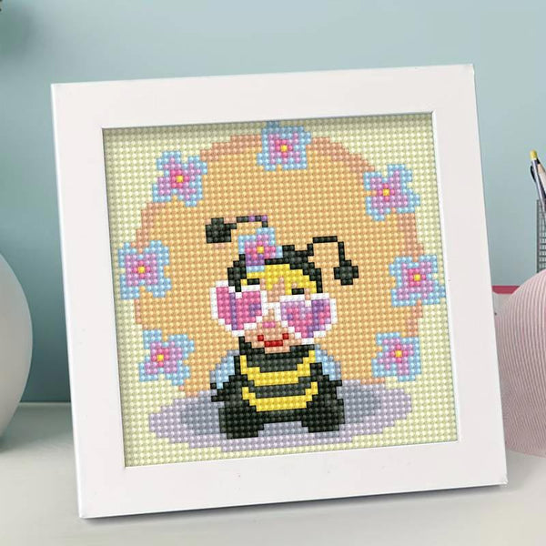 5D Children's Diamond Painting Bee with Picture Frame