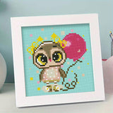 5D Kids Diamond Painting Owl with Picture Frame