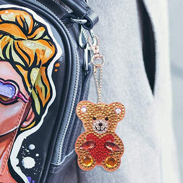 5D Diamond Painting Pendant Bears 4 Piece Set