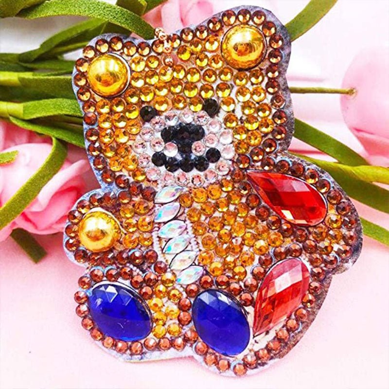 5D Diamond Painting Pendant Bears 4 Piece Set