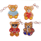 5D Diamond Painting Pendant Bears 4 Piece Set