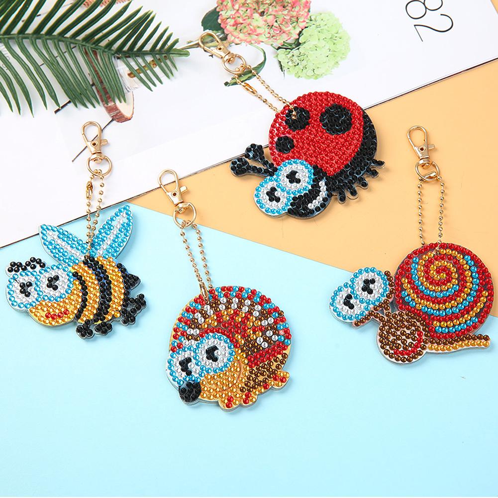 5D Diamond Painting Pendant Insects 4 Piece Set
