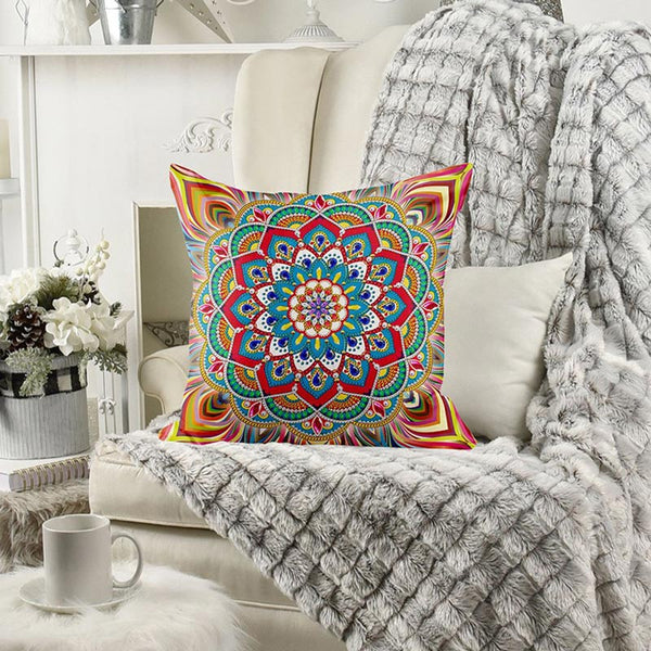 5D Diamond Painting Cushion Cover 11.8"x11.8" Mandala