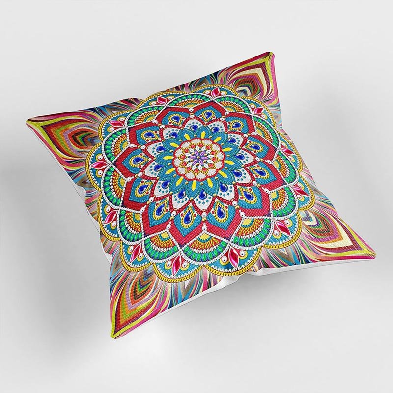 5D Diamond Painting Cushion Cover 11.8"x11.8" Mandala