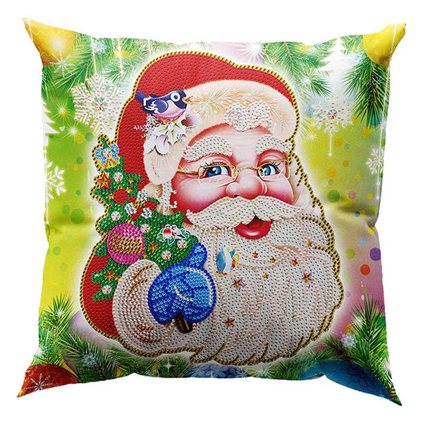 5D Diamond Painting Pillow Cover 11.8"x11.8" Santa Claus