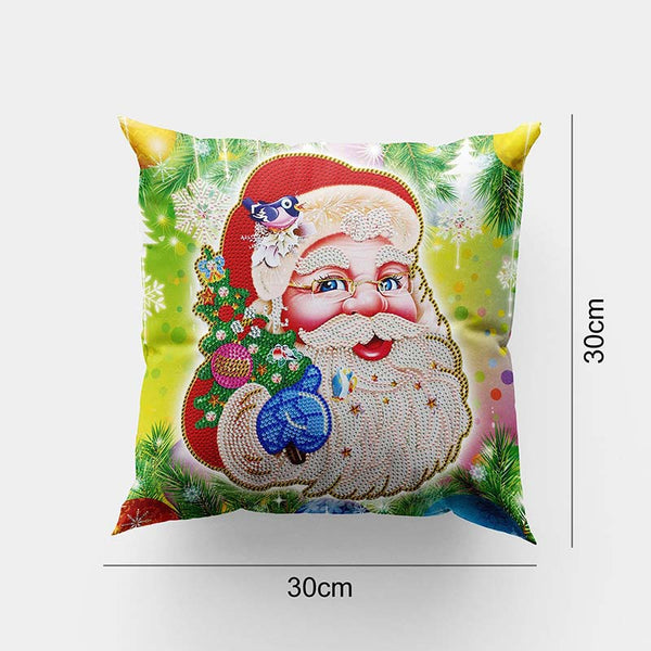 5D Diamond Painting Pillow Cover 11.8"x11.8" Santa Claus